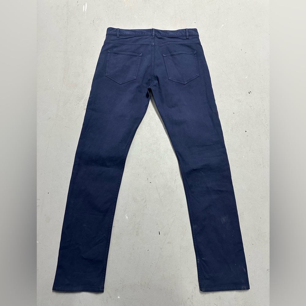 Sunspel England Chinos Pants Mens 32x34 Blue Cotton Casual Trousers Preppy - Picture 4 of 8